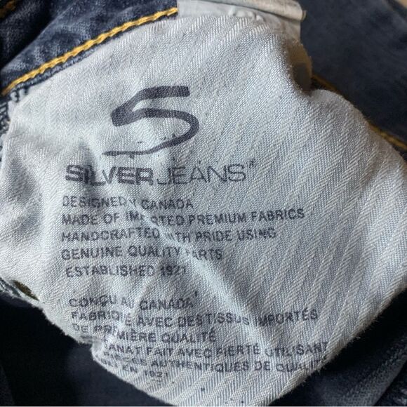 Silver Medium Wash Boot Cut Comfort Stretch Blend Jeans Women's size 30 - Picture 11 of 14